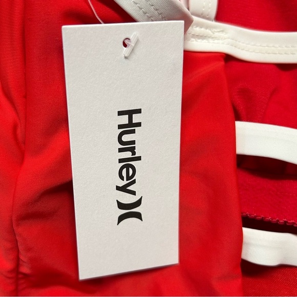 Hurley Red & White Logo One-Piece Swimsuit 1X NWT - Picture 8 of 9
